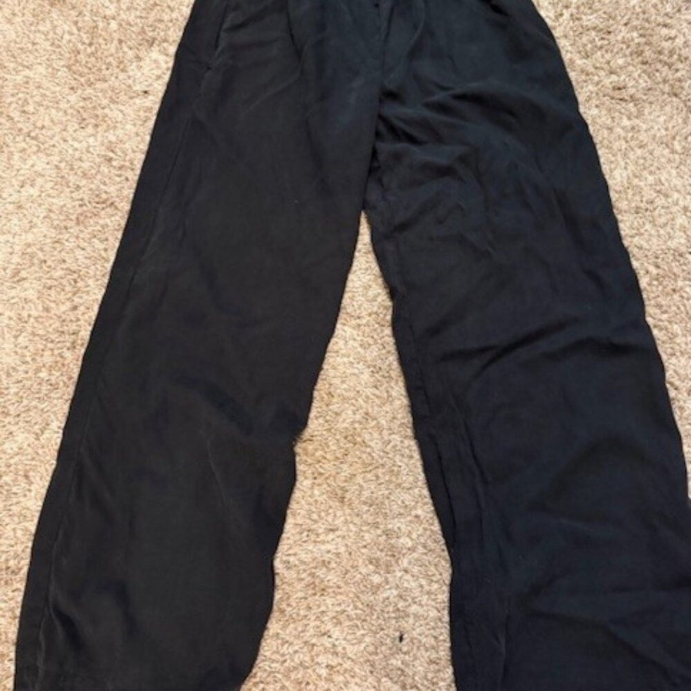 Cloth & Stone Wide Leg Black Pants Sz M